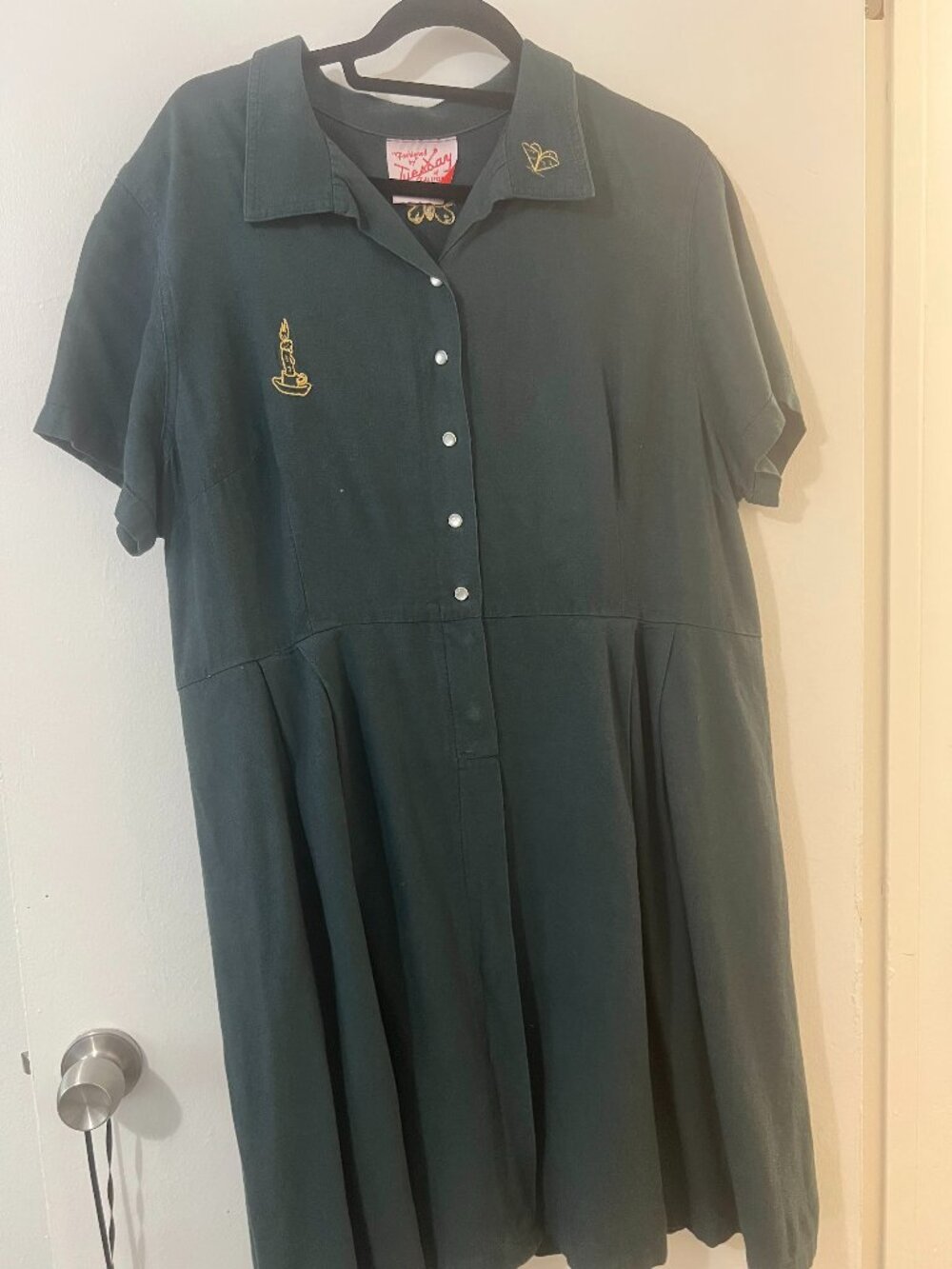 Tuesday of California Moth to a Flame Diner Dress 1x